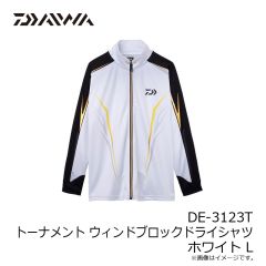 ダイワ　DE-3123T トーナメント ウィンドブロックドライシャツ ホワイト L