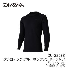 ダイワ　DU-3523S ダンロテック クルーネックアンダーシャツ ブラック XL