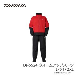 ダイワ　DI-5524 ウォームアップスーツ レッド 2XL