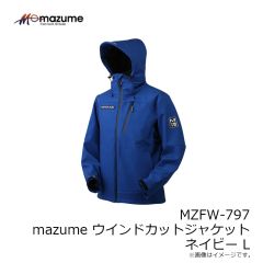 オレンジブルー　MZFW-797 mazume ウインドカットジャケット ネイビー L