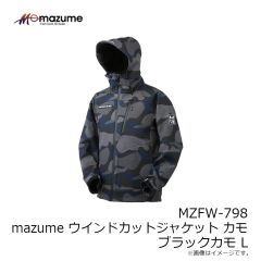 オレンジブルー　MZFW-798 mazume ウインドカットジャケット カモ ブラックカモ L