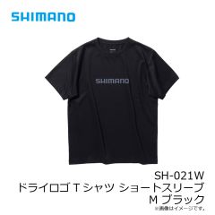 シマノ　SH-021W ドライロゴTシャツ ショートスリーブ M ブラック