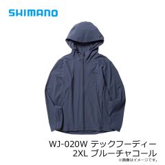 シマノ　WJ-020W テックフーディー 2XL ブルーチャコール