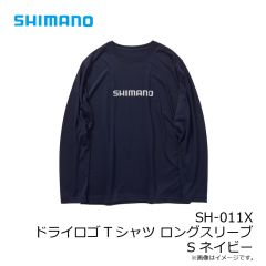 シマノ　SH-011X ドライロゴTシャツ ロングスリーブ 2XL チャコール