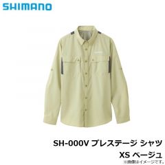 シマノ　SH-000V プレステージ シャツ XS ベージュ