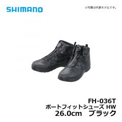 シマノ（Shimann）　FH-036T　ボートフィットシューズ HW　26.0cm　ブラック