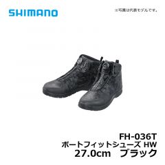 シマノ（Shimann）　FH-036T　ボートフィットシューズ HW　27.0cm　ブラック