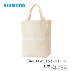 シマノ　BA-011W コットントート L ホワイトロゴ