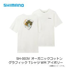 シマノ　SH-003V オーガニックコットン グラフィック Tシャツ WM アイボリー