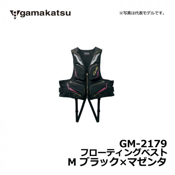 がまかつ（Gamakatsu） GM-2179 フローティングベスト M ブラック