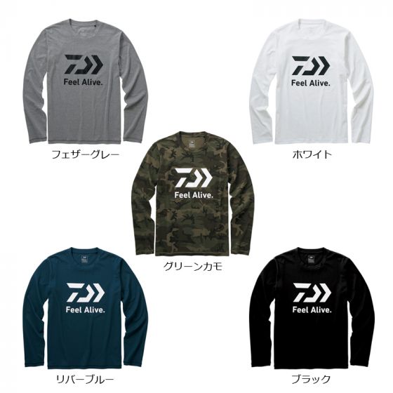 ダイワ（Daiwa）　DE-82009　ロングスリーブFEEL Alive. Tシャツ　L　ブラック