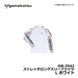 がまかつ（Gamakatsu）　GM-3542　ストレッチロングスリーブシャツ　L　ホワイト
