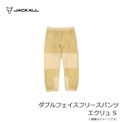 ジャッカル　ダブルフェイスフリースパンツ ブラック S