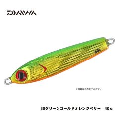 ダイワ（Daiwa）　紅牙 ベイメタル真鯛　40g　3Dグリーンゴールドオレンジベリー　タイジギ メタルジグ マダイ釣り