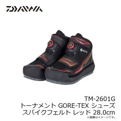 ダイワ　TM-2601G トーナメント GORE-TEX シューズ スパイクフェルト レッド 28.0cm