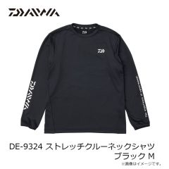 ダイワ　DE-9324 ストレッチクルーネックシャツ ブラック M