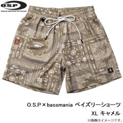 O.S.P×bassmania ペイズリーショーツ S チャコールブラック
