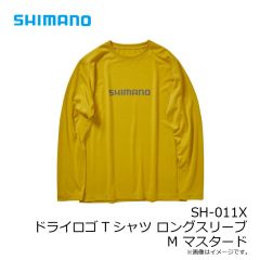 シマノ　SH-011X ドライロゴTシャツ ロングスリーブ 2XL チャコール