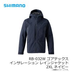 シマノ　RB-032W ゴアテックス インサレーション レインジャケット M ブルーチャコール