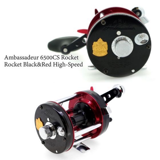 アブ (Abu) Ambassadeur （アンバサダー） 6500CS Rocket Black&Red High-Speed の釣具通販ならFTO