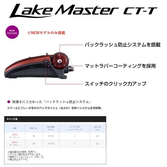 シマノ 20 レイクマスターCT-T ダークレッドの釣具販売、通販ならFTO フィッシングタックルオンライン